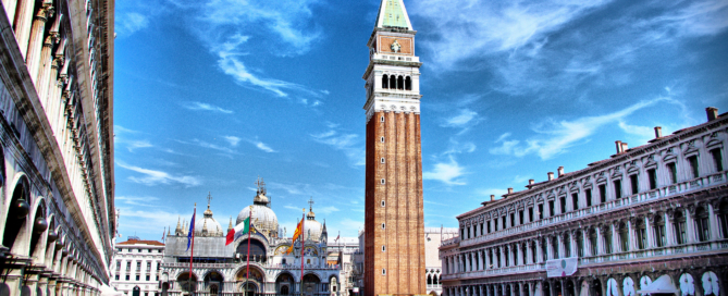 Piazza San Marco sarà oggetto delle rilevazioni con droni di Ca' Foscari