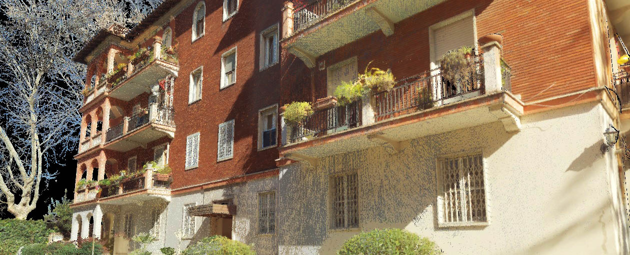 Roma edificio LiDAR e Laser scanner 3D