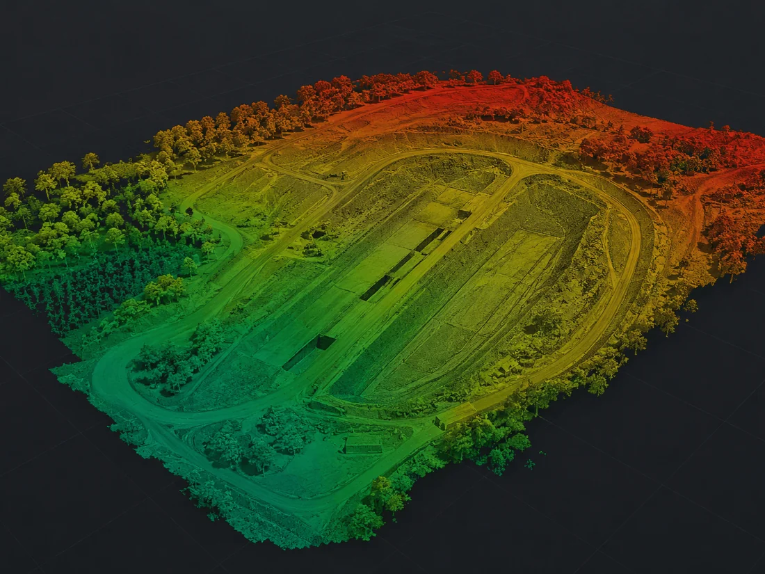 Modello digitale del terreno da rilievo fotogrammetrico drone